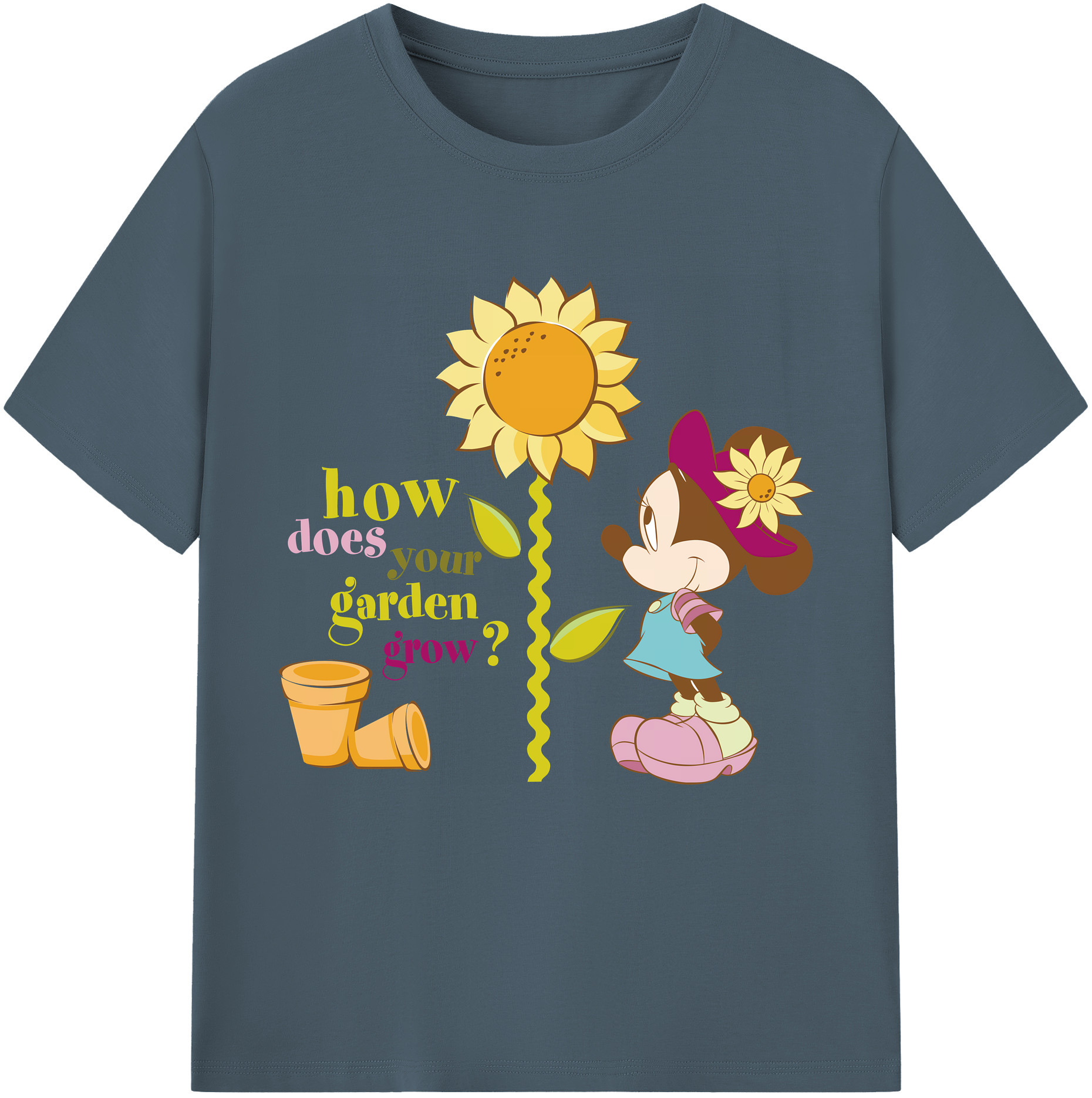 （画像用） ミッキーマウス Mickey Mouse 綿100％半袖Tシャツ（フロントプリント）